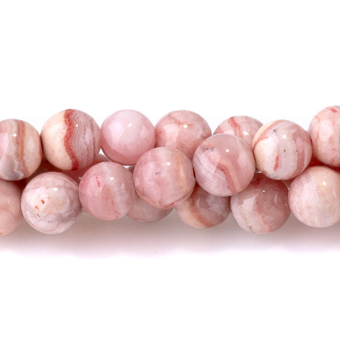 Rhodochrosite 5mm Round - 15-16 Inch