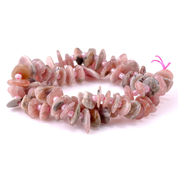 Rhodochrosite 5x8mm Chip - 15-16 Inch