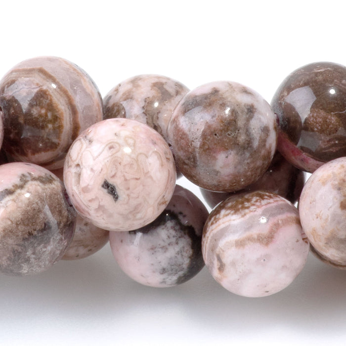 Peruvian Rhodochrosite 8mm Round - 15-16 Inch