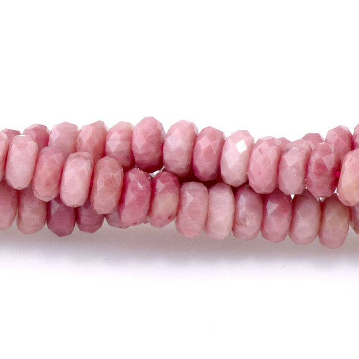 Rhodonite 2x4mm Thin Faceted Rondelle A Grade - 15-16 Inch