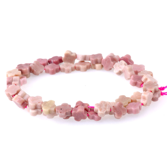 Rhodonite 8mm Cross - 15-16 Inch