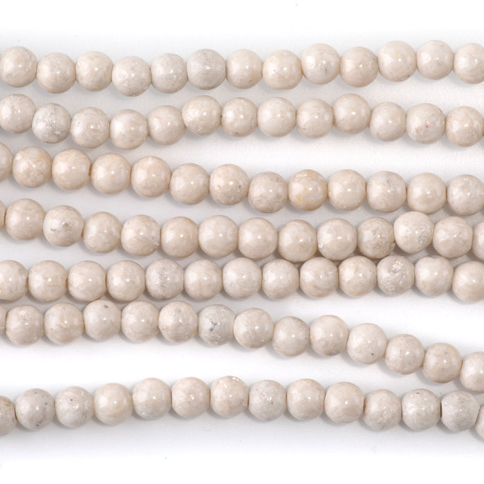 River Stone 6mm Round 15-16 Inch