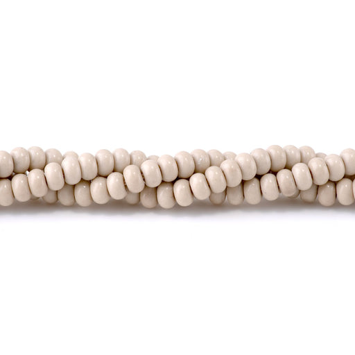 This is a Dakota Stones 5x8mm River Stone Large Hole Gemstone strand with faceted rondelle beads.