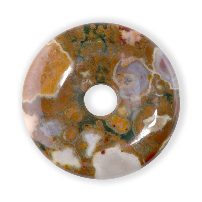 Rhyolite 40mm Donut Pendant