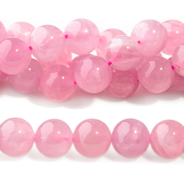 Rose Quartz 10mm Round A Grade - 15-16 Inch