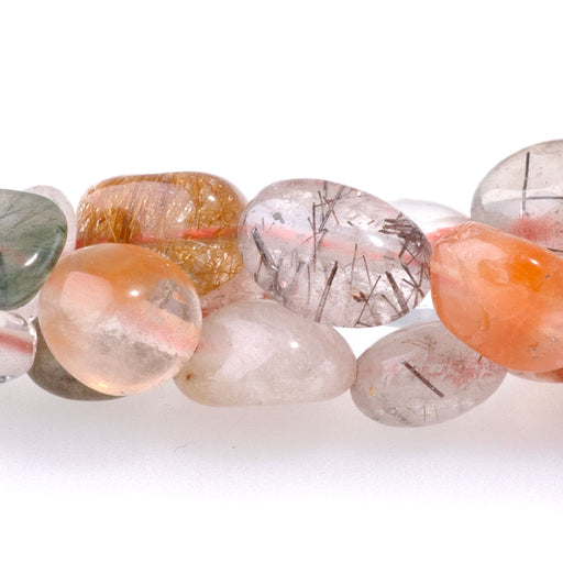 This is a Dakota Stones Red Rutilated Quartz pebble from the Dakota Stones collection.