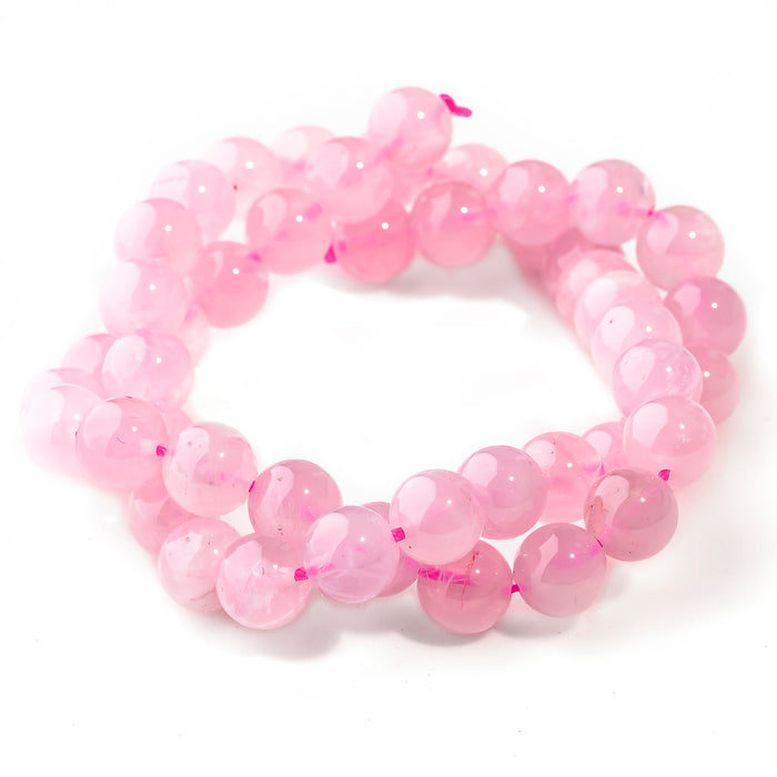 Rose Quartz 8mm Round A Grade - 15-16 Inch