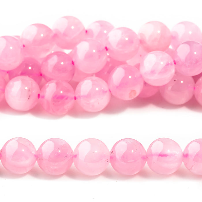 Rose Quartz 8mm Round A Grade - 15-16 Inch