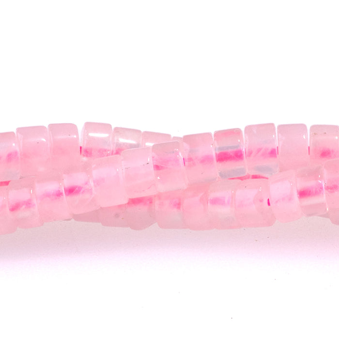 Rose Quartz 2x4mm Heishi - 15-16 Inch