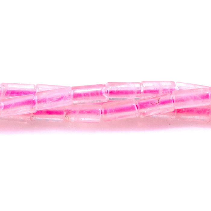 Rose Quartz 2x4mm Tube - 15-16 Inch