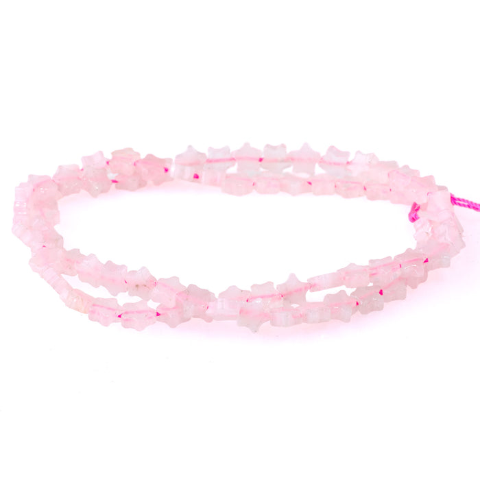 Rose Quartz 6mm Star - 15-16 Inch