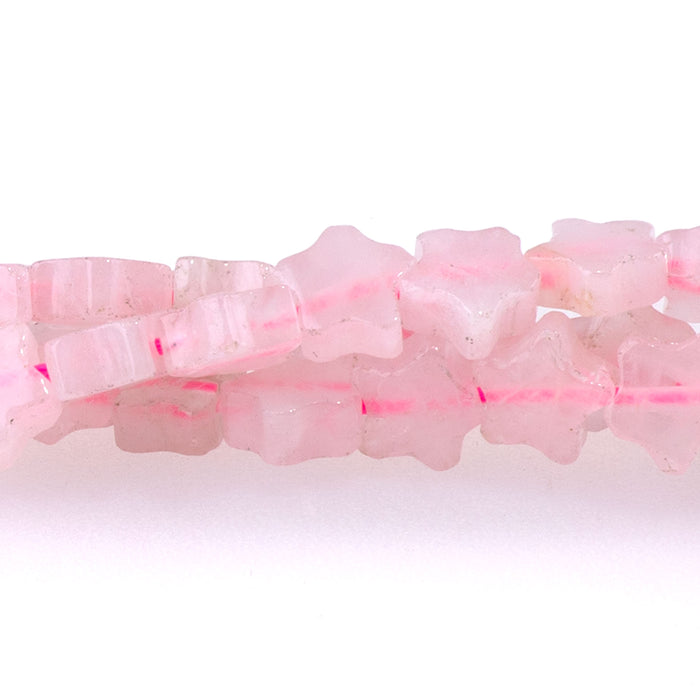 Rose Quartz 6mm Star - 15-16 Inch