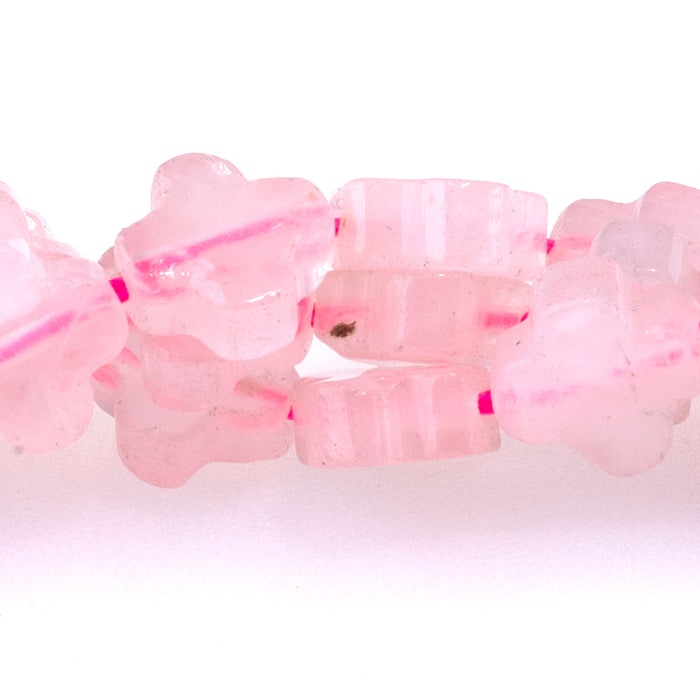 Rose Quartz 8mm Cross - 15-16 Inch