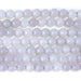 This is a Dakota Stones 8mm Blue Rose Quartz Gemstone strand with round beads in 15-16 inch strand.
