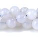 This is a Dakota Stones 8mm Blue Rose Quartz Gemstone strand with round beads in 15-16 inch strand.