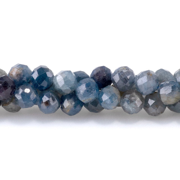 Rainbow Sapphire 4mm Round Faceted - 15-16 Inch