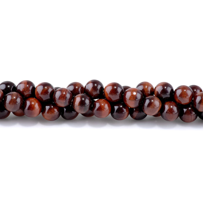 Red Tiger Eye 10mm Round - 15-16 Inch