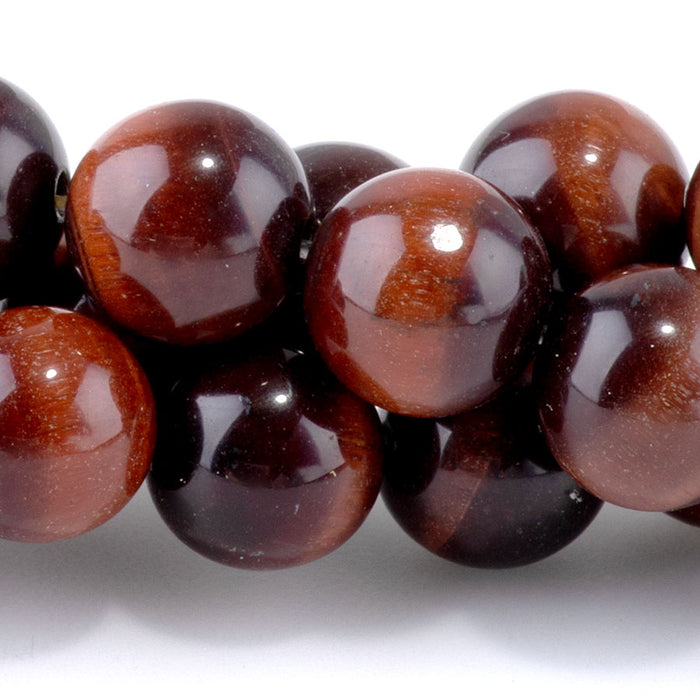 Red Tiger Eye 10mm Round - 15-16 Inch