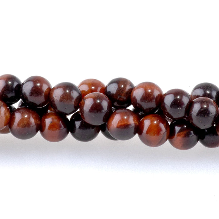 Red Tiger Eye 4mm Round - 15-16 Inch