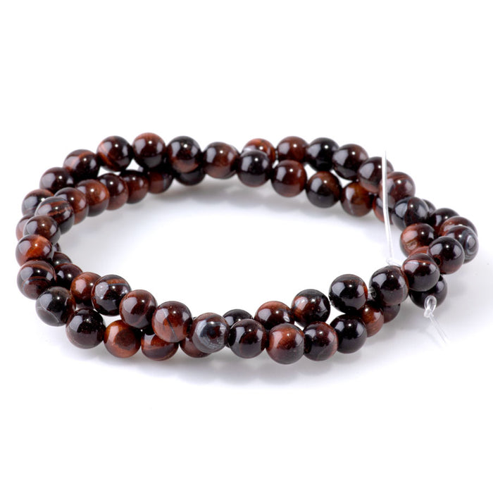 Red Tiger Eye 6mm Round - 15-16 Inch