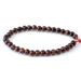 This is a Dakota Stones 6mm Red Tiger Eye Large Hole Gemstone strand with round beads in 8 inch strand.