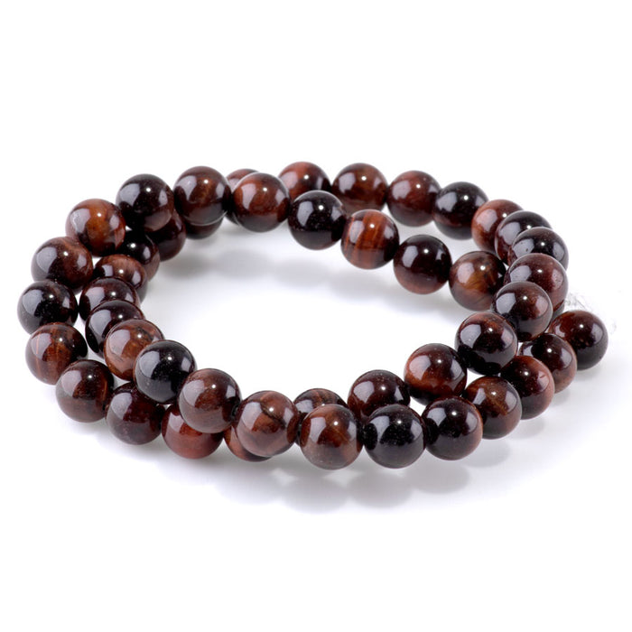 Red Tiger Eye 8mm Round - 15-16 Inch