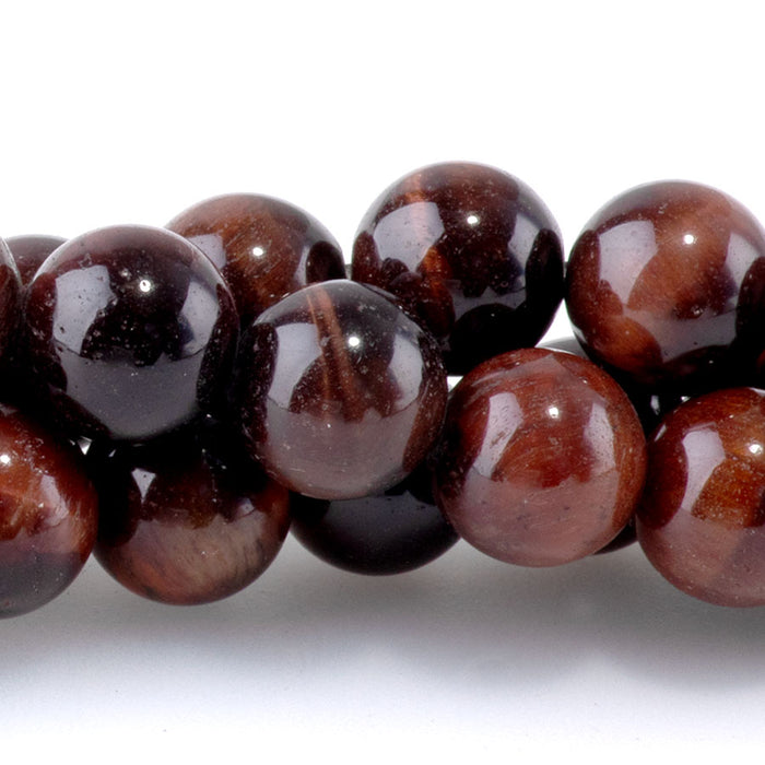 Red Tiger Eye 8mm Round - 15-16 Inch