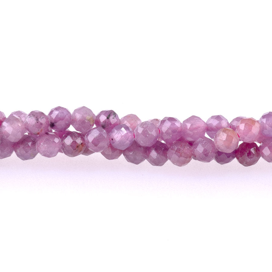 Ruby 3mm Round Faceted AAA Grade - 15-16 Inch