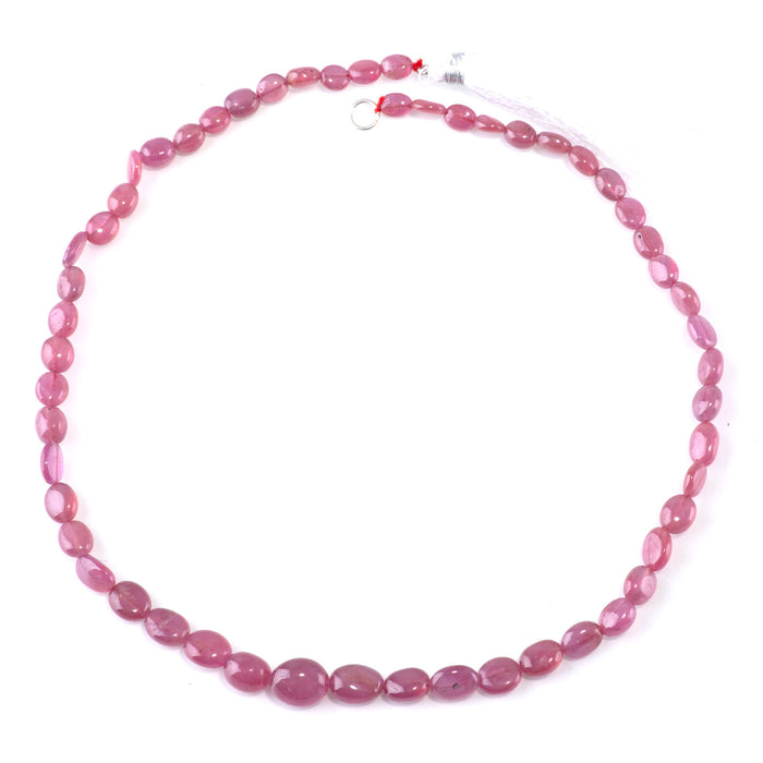 Ruby 4-12mm Graduated Oval - 17 Inch