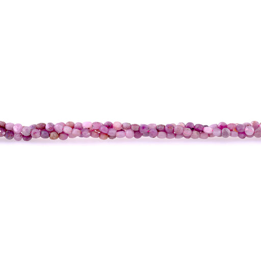 This is a Dakota Stones 4mm Ruby Gemstone strand with A grade faceted coin beads in 15-16 inch strand.