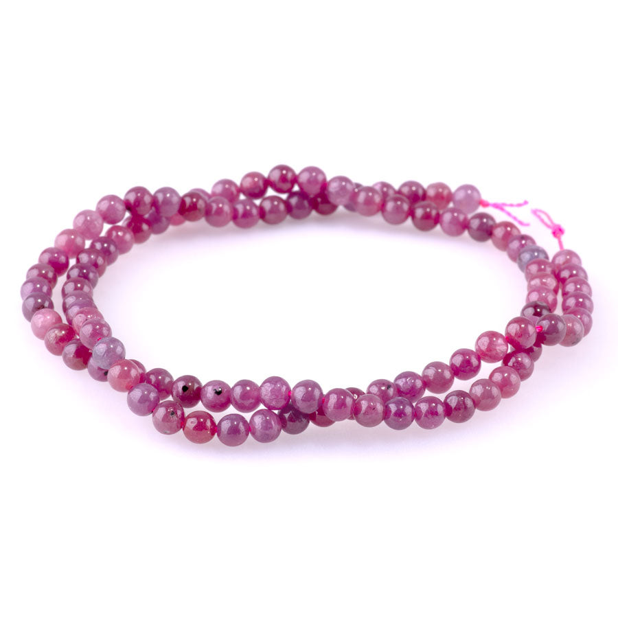 Ruby 4mm Round AAA Grade - 15-16 Inch