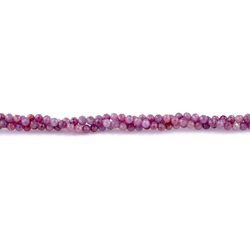 This is a Dakota Stones 4mm Ruby Gemstone strand with A grade faceted round beads in 15-16 inch strand.