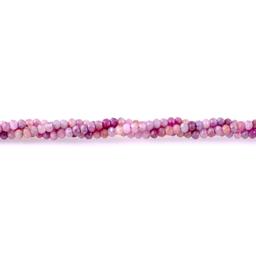 Ruby 4mm Faceted Rondelle A Grade - 15-16 Inch
