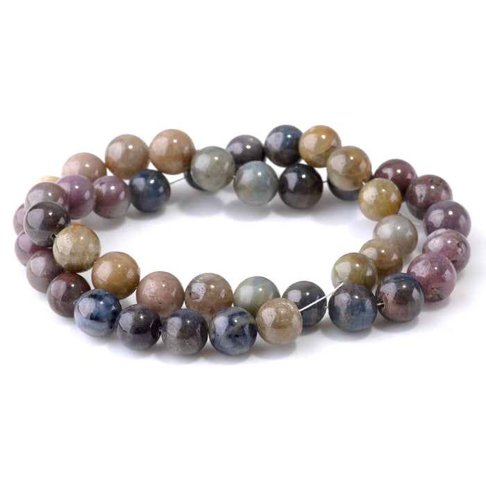 Multi Sapphire 10mm Round - 15-16 Inch