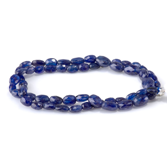 Sapphire 4-12mm Graduated Faceted Oval - 17 Inch