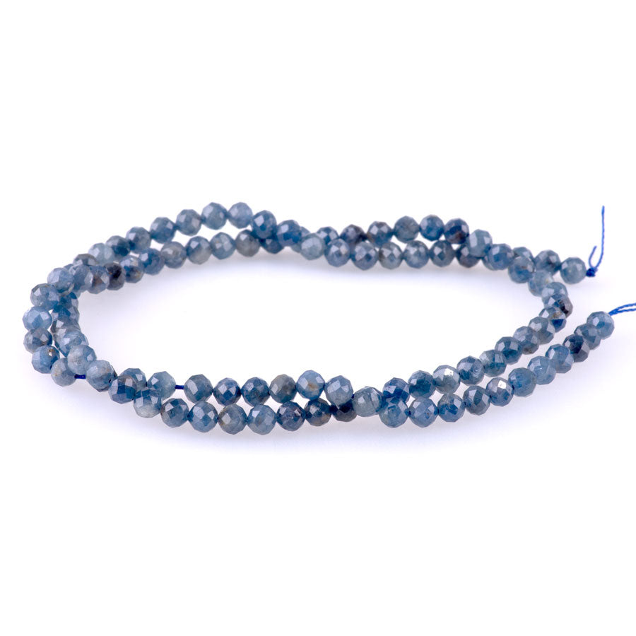 Sapphire 4mm Faceted Round A Grade - 15-16 Inch