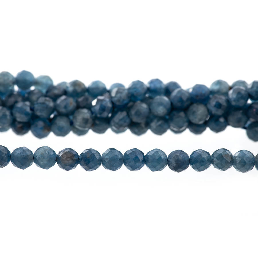 Sapphire 4mm Round Faceted AA Grade - 15-16 Inch