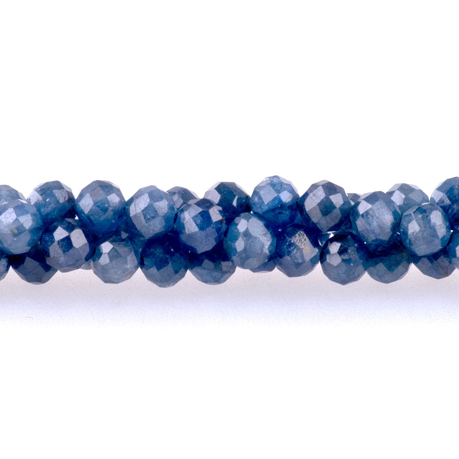 Sapphire 4mm Round Faceted AAA Grade - 15-16 Inch