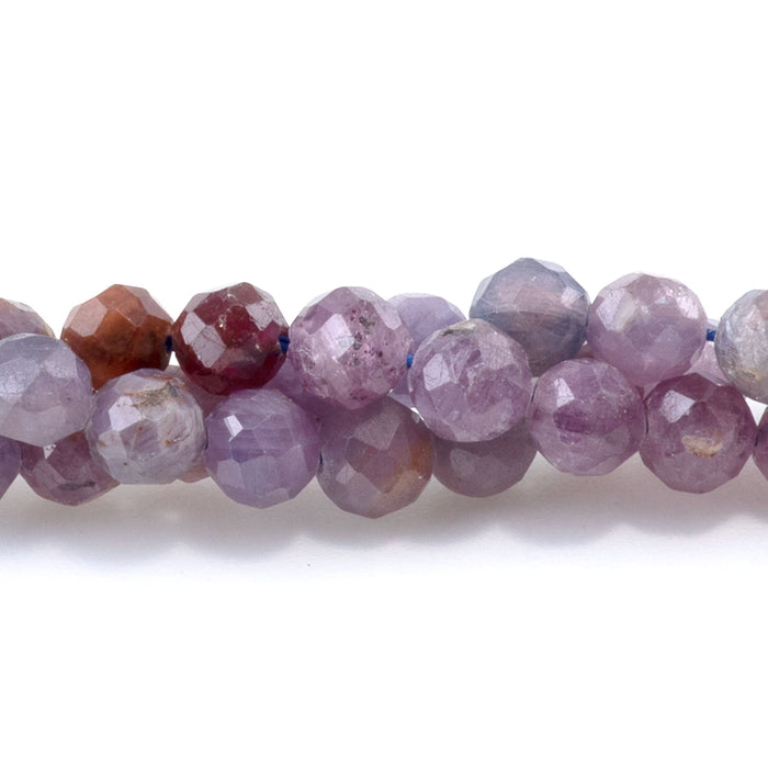 Sapphire 4mm Banded Purple Faceted Round A Grade - 15-16 Inch