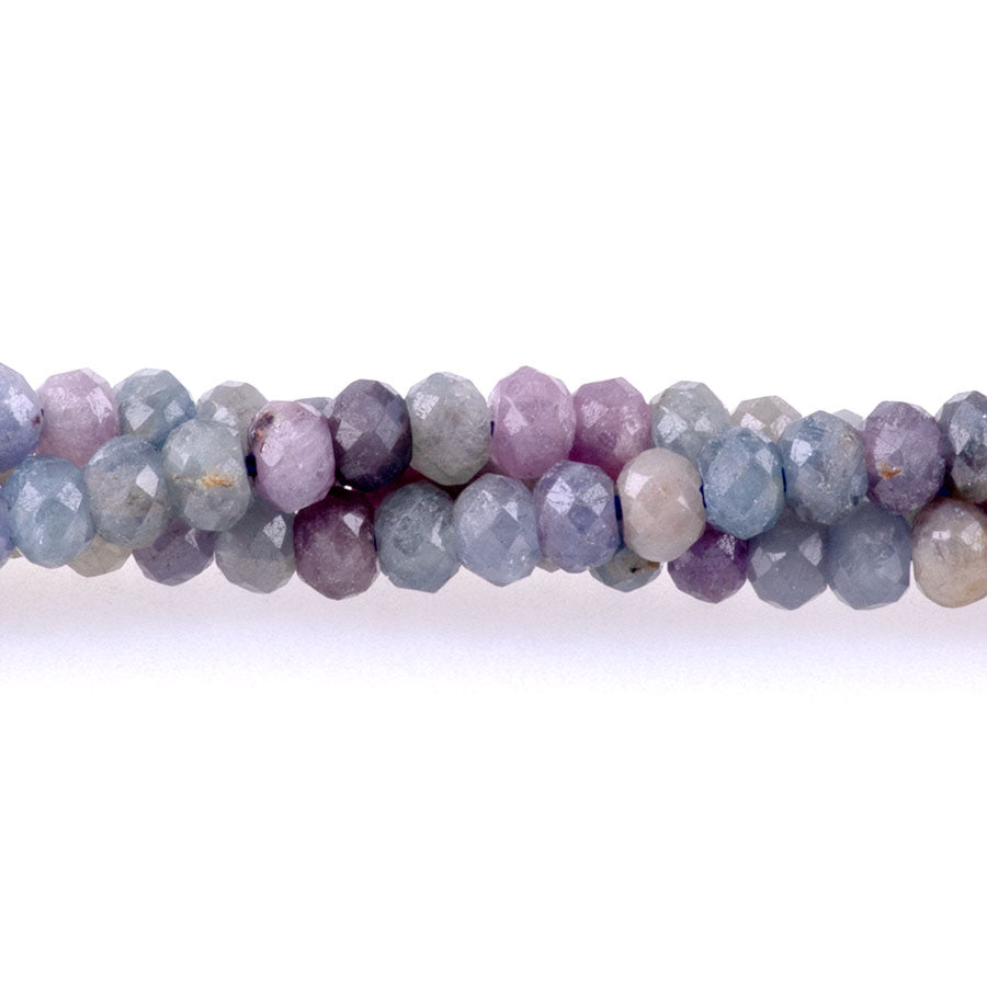 Sapphire 4mm Faceted Rondelle - 15-16 Inch