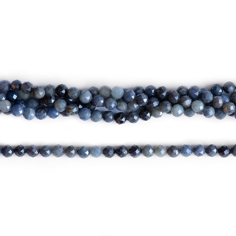 Sapphire 6mm Faceted Round 15-16 Inch