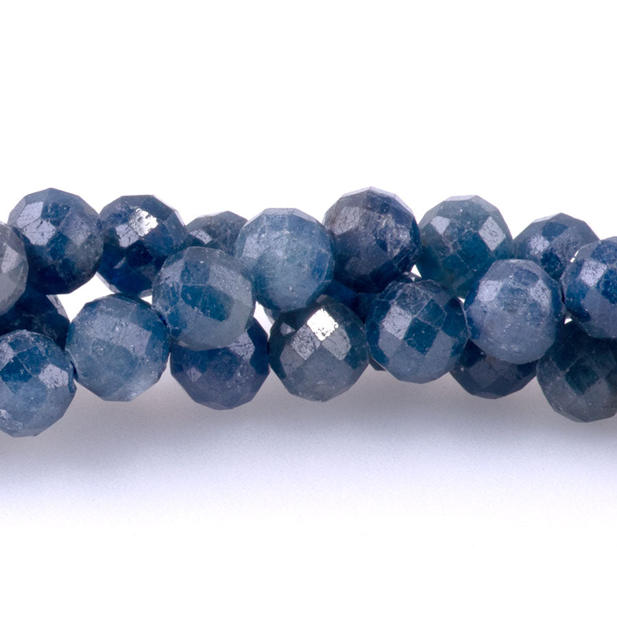 Sapphire 6mm Round Faceted AAA Grade - 15-16 Inch