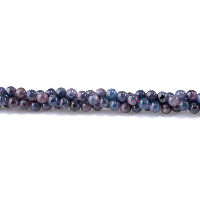 Sapphire 6mm Purple/Blue Round AA Grade - 15-16 Inch