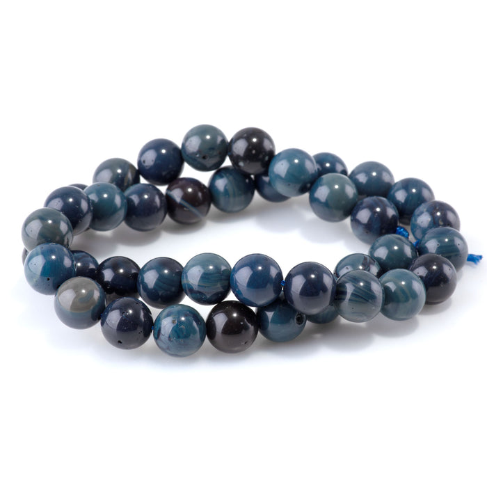 Sieber Agate 8mm Round AA Grade - 15-16 Inch