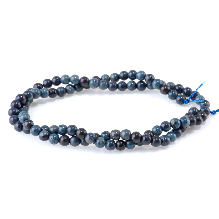 Sieber Agate 4mm Round AA Grade - 15-16 Inch