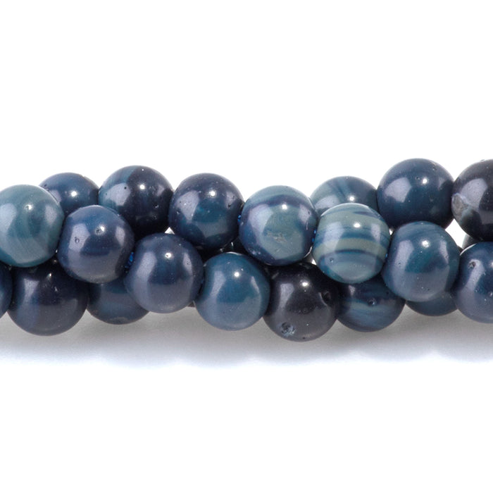 Sieber Agate 4mm Round AA Grade - 15-16 Inch