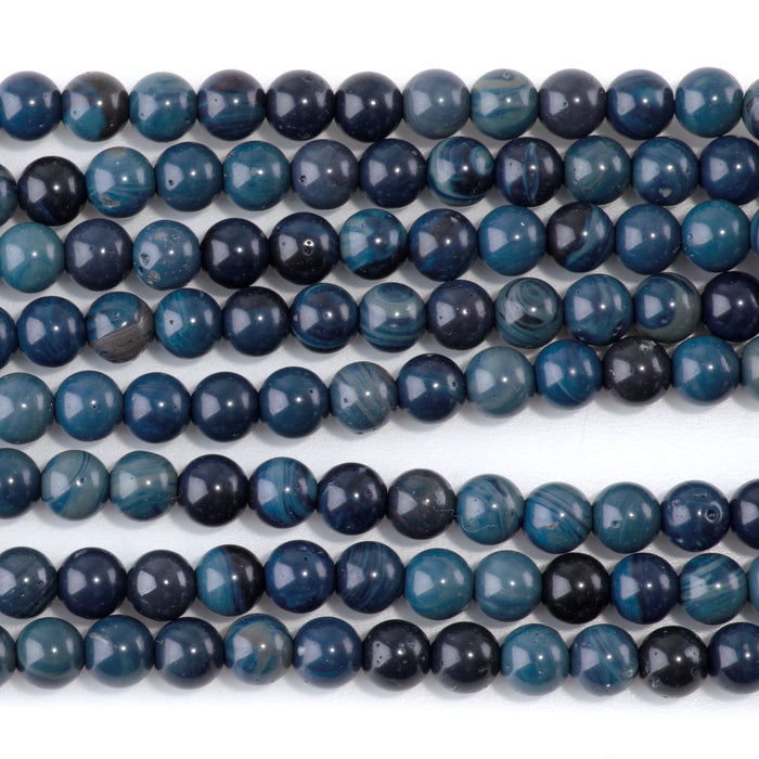 Sieber Agate 6mm Round AA Grade - 15-16 Inch