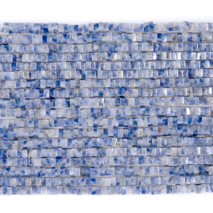 Snowflake Sodalite 1x2mm Square Rondelle - 15-16 Inch
