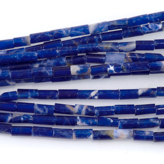 Sodalite 2x4mm Tube - 15-16 Inch