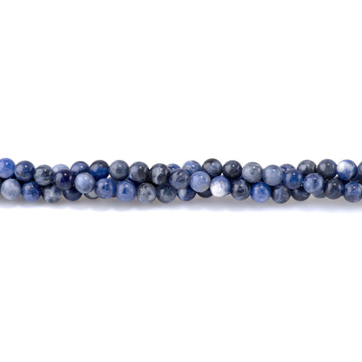 This is a Dakota Stones 6mm Sodalite Gemstone strand with round beads in 15-16 inch strand.